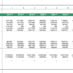 Free Cash Flow analysis table including Project IRR and NPV for a biogas plant project.