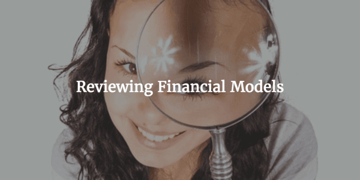 Reviewing financial models