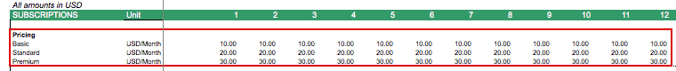 SaaS Subscription Pricing Model Overview | eFinancialModels SAAS PACKAGES