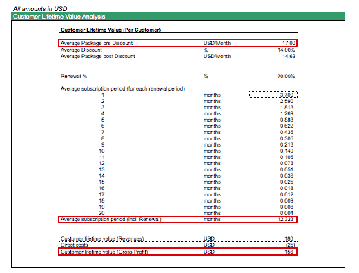 Customer Lifetime Value Analysis for SaaS Model | eFinancialModels SAAS CLV