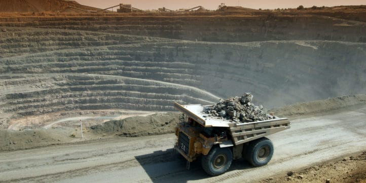 Letlhakane diamond mine in Botswana.