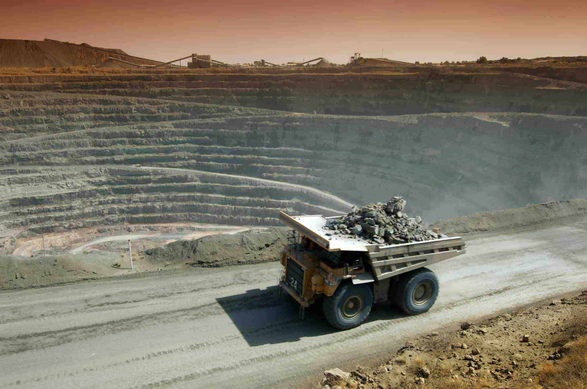 Letlhakane diamond mine in Botswana.
