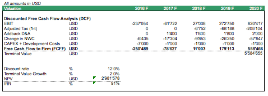 17 DCF IRR Analysis