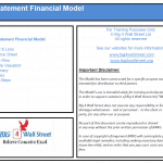 Three Statement Financial Model Overview | eFinancialModels Overview of Three Statement Financial Model contents and disclaimer.