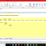 Financial Model for Asset Impairment Testing | eFinancialModels Asset impairment test template showing asset values and cash-generating units.