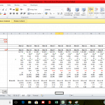DCF Valuation and Reverse DCF Summary Spreadsheet | eFinancialModels DCF valuation model displaying revenue, EBITDA, and cash flow calculations.