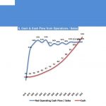 Financial Performance Graphs for Greenhouse Model | eFinancialModels Graphs showing working capital, operational cash flow, and total cash flow projections.