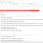 User instructions for utilizing a Google Sheets project management template with GANTT chart.