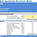 Pre Sold Apartments Financial Model Checks Overview | eFinancialModels Status checks for pre-sold apartments financial model accuracy.