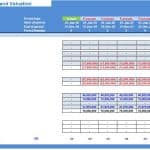 Start Up Hydro Dam Excel Model and Valuation Outputs | eFinancialModels Cash flow projections showing operating, investing, and financing activities for a hydro dam model.