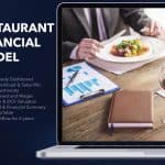 Features of an investor-ready restaurant financial model template in Excel.