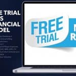 SaaS Financial Model with Free Trial Highlights | eFinancialModels SaaS financial model showcasing features like investor dashboard and key KPIs.