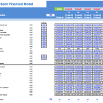 Commercial Bank Balance Sheet Template Overview | eFinancialModels Balance sheet showing commercial bank's assets and liabilities forecast for multiple years.