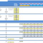Port Operator Financial Model Input Assumptions | eFinancialModels Input assumptions table for port operator financial model showing costs and balance sheet details