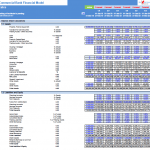 Commercial Bank Financial Model Balance Sheet Summary | eFinancialModels Balance sheet calculations for a commercial bank with assets, liabilities, and forecasted growth.