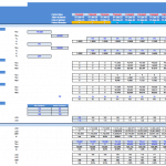 Port Operator Financial Model Traffic and Revenue Calculations | eFinancialModels Financial model displaying traffic, tariffs, and revenue forecasts for new port terminal operations.