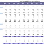 Monthly Cash Flows Overview | eFinancialModels Financial model template illustrating cash position, inflows, outflows, and financing needs for each month.
