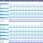 Monthly Cash Inflows and Outflows Overview | eFinancialModels Cash inflows and outflows table tracking monthly bank transactions.
