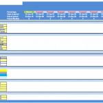Manual for Airport Operator Financial Model showing project details, timelines, and coding conventions.