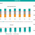 Financial Efficiency Dashboard Overview | eFinancialModels Financial dashboard showing cash conversion metrics and revenue trends for August.