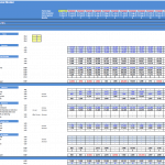 Online Shop Financial Model Calculations Overview | eFinancialModels Financial model template displaying cash receipts, payables, and inventory data.