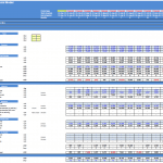 Online Shop Financial Model Overview | eFinancialModels Financial model showing cash receipts, payables, and inventory data for an online shop.