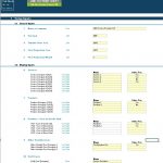 Setup input fields for ABC Service Provider Ltd financial model.