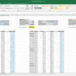 Loan Amortization Table for Multiple Loans | eFinancialModels Amortization schedule showing payments, interest, and principal for three loan types.