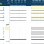 Financial model template comparing actuals to forecasts with a balance sheet overview