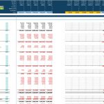 Income statement template showing revenue and expense breakdown in Excel