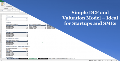DCF (Discounted Cash Flow) and Multiple Valuation Excel Model