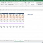 Balance Sheet Forecast with Historical and Projected Data | eFinancialModels Balance sheet forecast comparing historical balances with future projections.