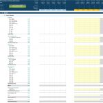 Income statement template highlighting actual and forecast data for ABC Consultancy Ltd.