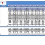 Start-Up Financial Model for Cash Flow Analysis | eFinancialModels Cash flow projection table from a start-up financial model template.