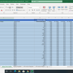 Accounts Receivable Aging Analysis Template | eFinancialModels Accounts receivable aging chart detailing outstanding balances by account and payment terms.