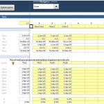 Scenario analysis inputs for a facility management financial model with inflation assumptions.