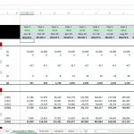 Overview of key financial assumptions for coworking model in Excel, focusing on desks and revenue plans.