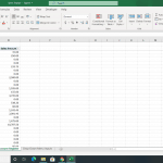 Excel sales tracker with account names, dates, and sales amounts listed for January.
