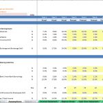 Bank Assumption Sheet for Financial Modeling | eFinancialModels Detailed Excel assumptions for revenue and expenses in banking financial model.