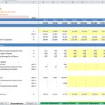 Bank Limited Assumption Sheet Overview in Excel | eFinancialModels Table of financial assumptions detailing tax rates and share capital for Bank Limited