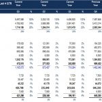 P&L Comparison of Quarterly Financial Performance | eFinancialModels Financial P&L statement comparing revenue, expenses, and income across quarters.