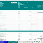 Solar PV Financial Model Template Overview | eFinancialModels Spreadsheet showing solar PV generation capacities, degradation rates, and tariff escalation inputs