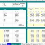Solar PV Project Financial Inputs Overview | eFinancialModels Excel inputs for Solar PV project showing timing and capital costs.
