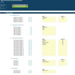 Detailed setup interface for managing financial projection inputs at ABC Construction Ltd.