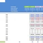 M&A Financial Model Cash Flow Statement | eFinancialModels Cash flow statement showing operating, investing, and financing cash flows for multiple periods.