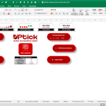 UPtick Online Classified Financial Model Screenshot | eFinancialModels Financial model interface displaying revenue, profit metrics, and operational features.