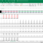 Assumptions Matrix for Financial Model | eFinancialModels Assumptions matrix showing projected traffic and revenue metrics in an Excel spreadsheet.