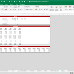 Financial Model Annual and Monthly Summary Screenshot | eFinancialModels Screenshot of a financial model showing annual and monthly summary of revenue, gross margin, and net profit for Years 5 and 6.