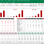 Online Marketplace Financial Projections Table | eFinancialModels Financial model showing annual traffic, GMV, and revenue metrics in Excel.