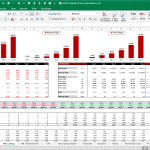 Online Marketplace Financial Model Overview | eFinancialModels Financial model showing annual metrics for traffic, revenue, and listings over six years.